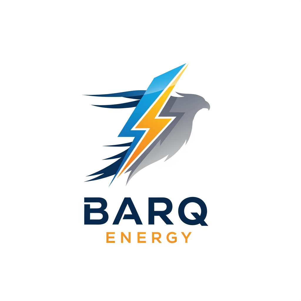 AI Design for i want a unique logo for my new company,company name is 'BARQ ENERGY' pleace creat a unique logo