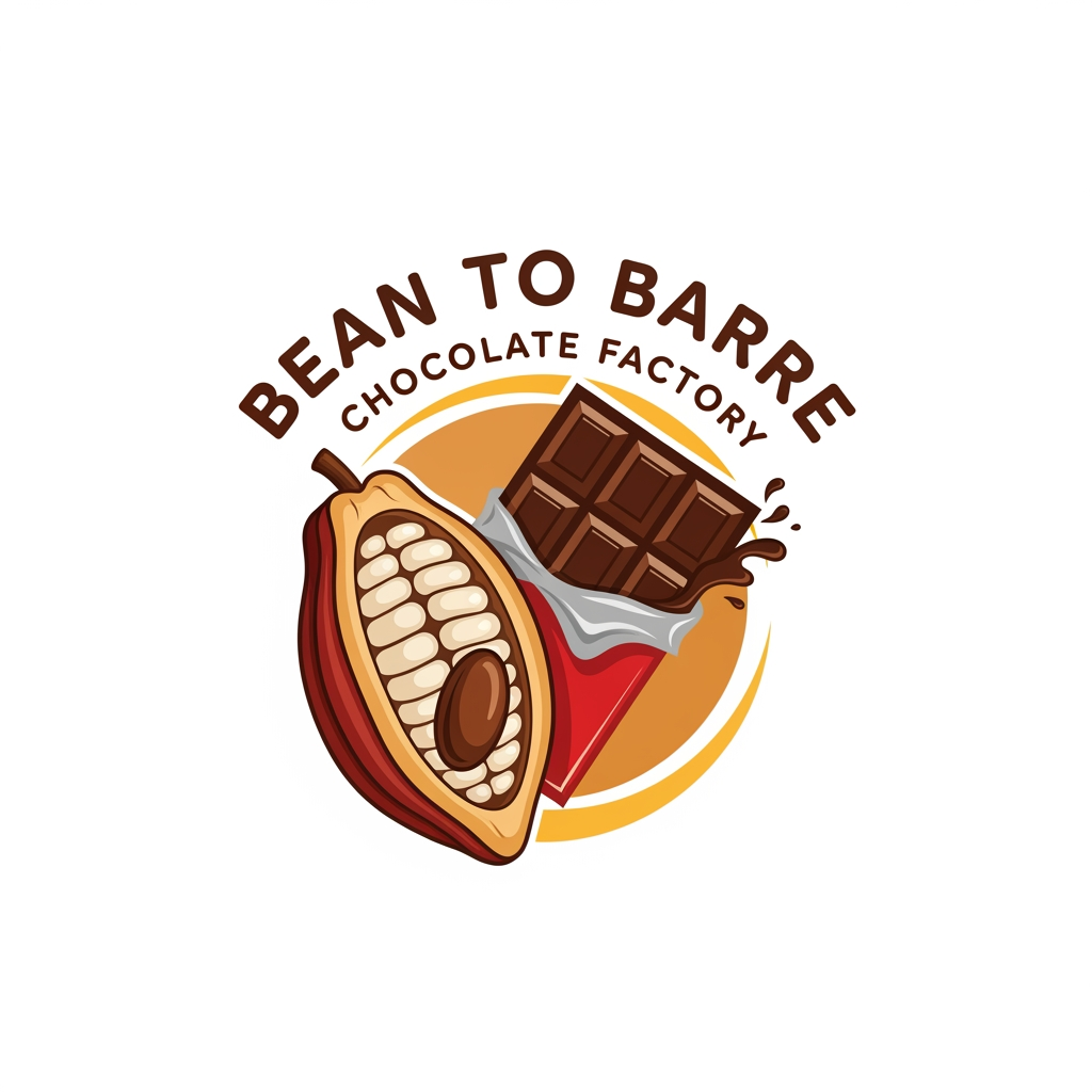 AI Design for bean tobarre choclate factory logo for our school project
