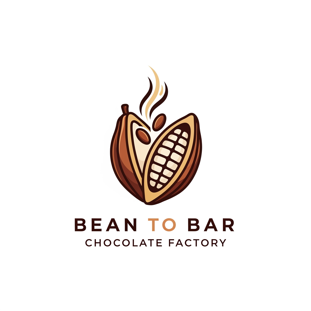 AI Design for bean tobarre choclate factory logo for our school project need it to be professional