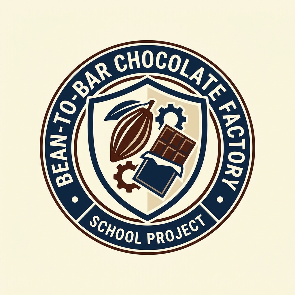 AI Design for bean tobarre choclate factory logo for our school project need it to be professional