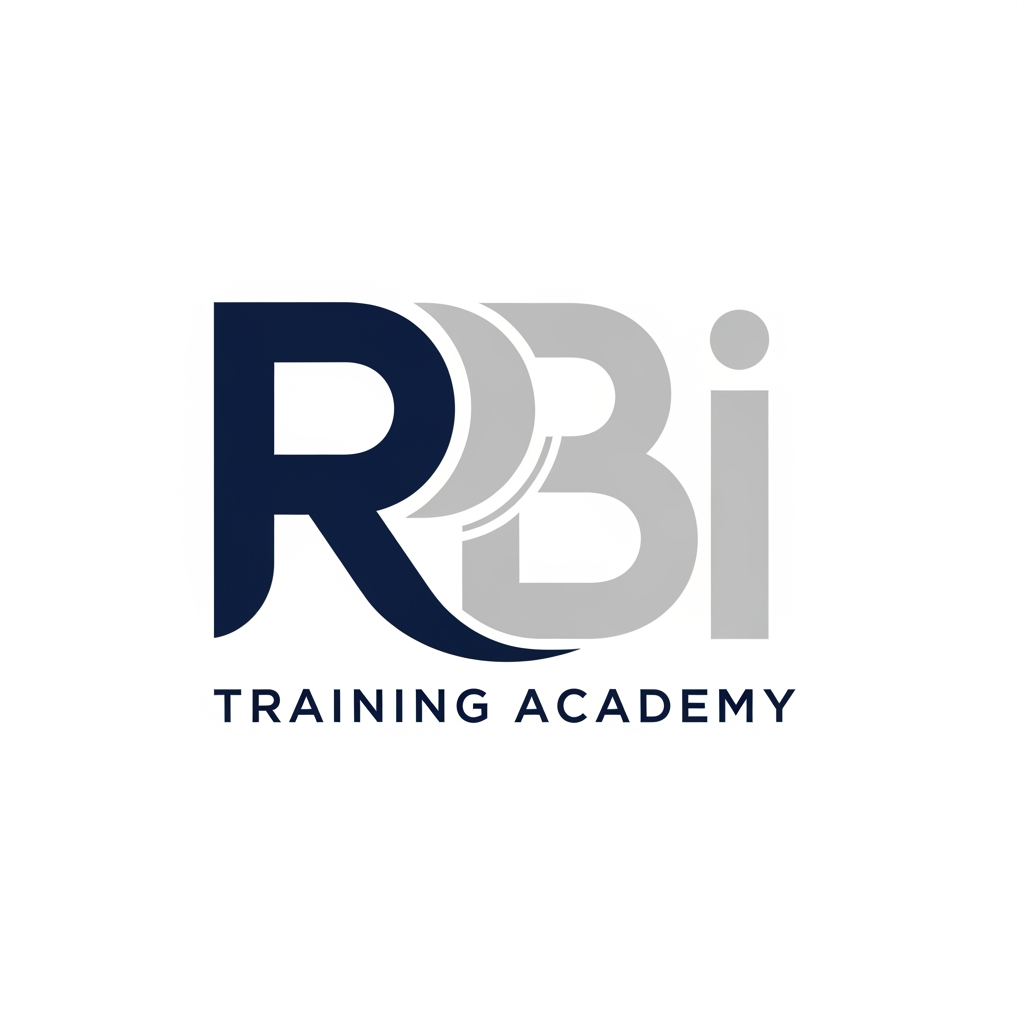 AI Design for Professional logo design. create a logo for clothing brand. the name of the brand is "RBI TRAINING ACADEMY" . create a simple and minimal logo. add some shapes and don't use full word as logo i need a simple logo without wording MAKE IT PROFESIONAL AND FINANCIAL