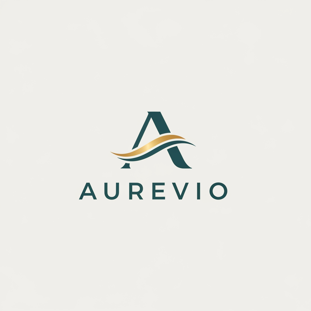 AI Design for my brand name is aurevio make a professional logo
