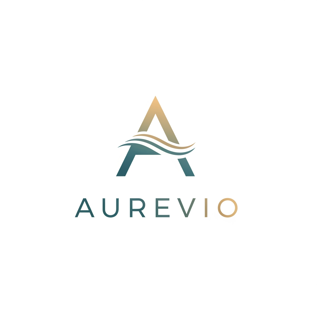 AI Design for my brand name is aurevio make a logo
