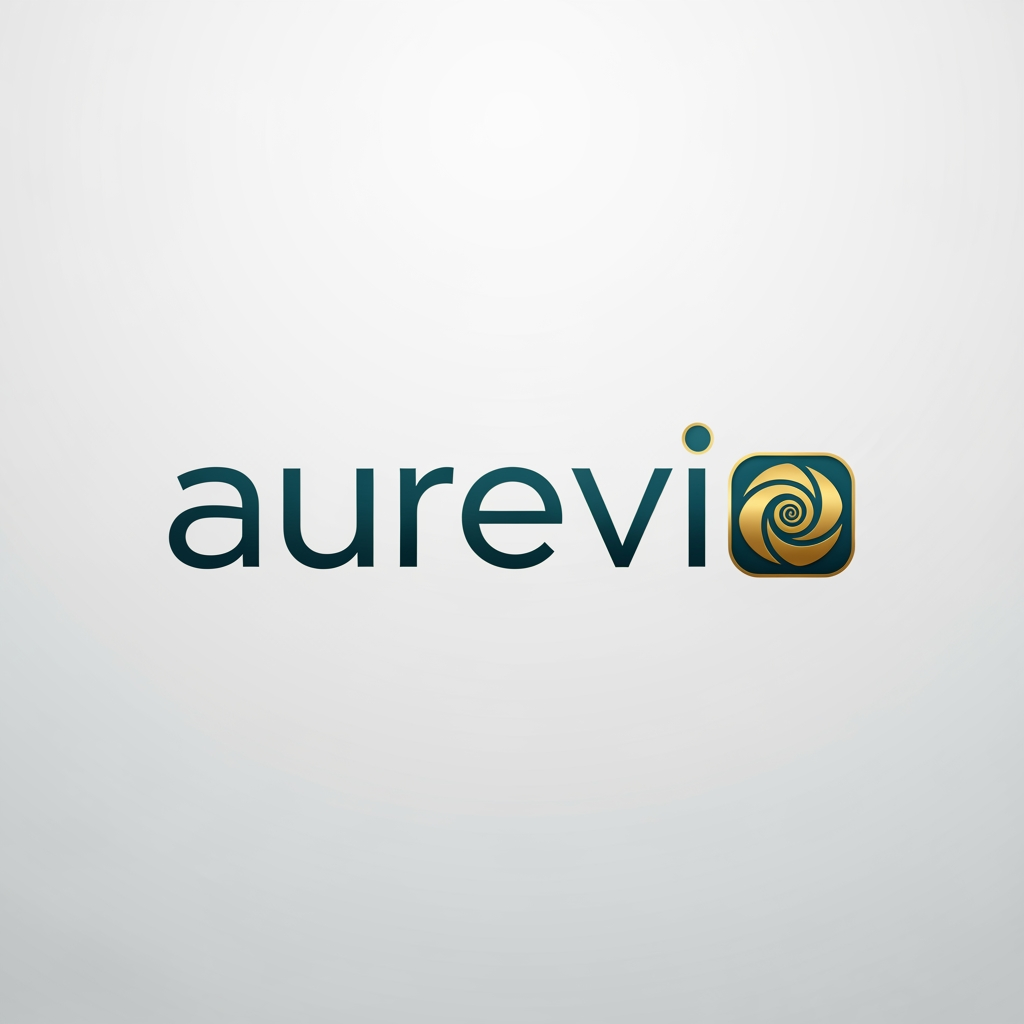 AI Design for my brand name is aurevio make a logo