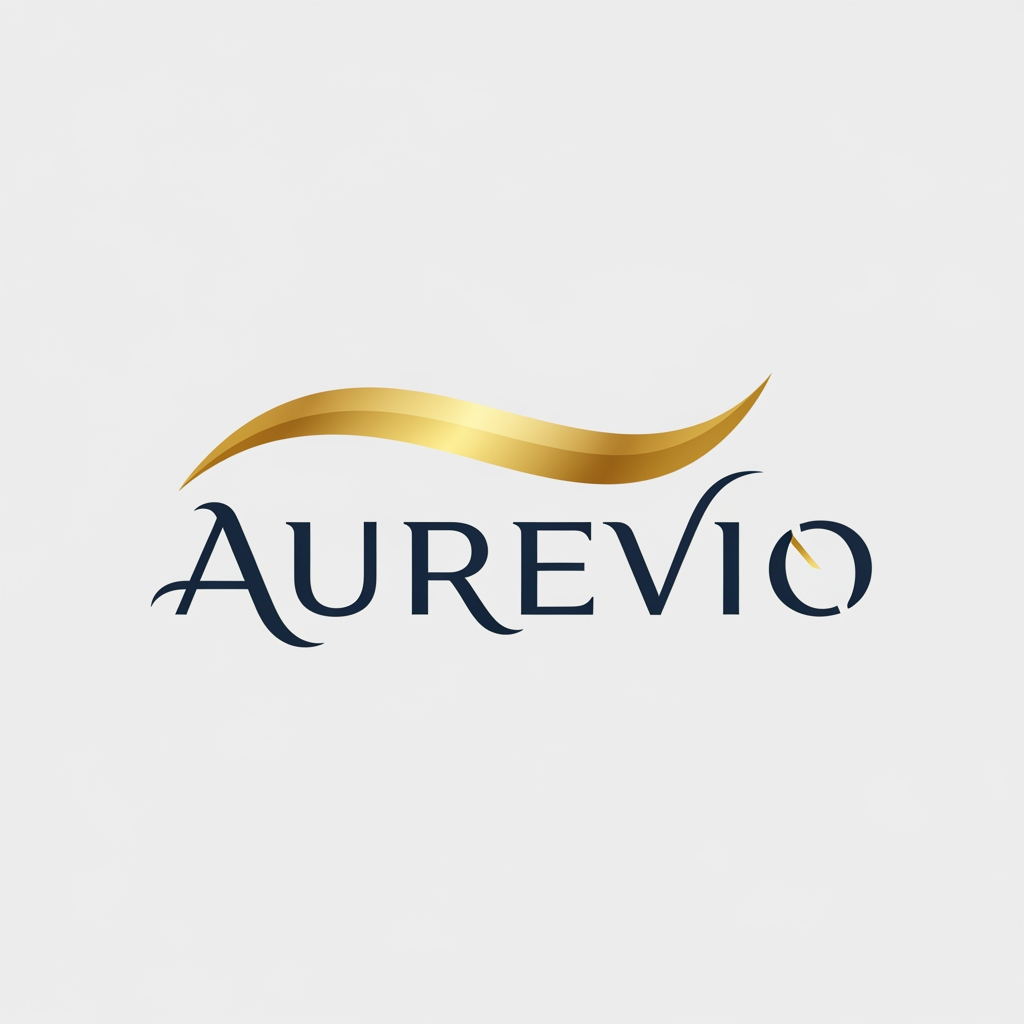 AI Design for my brand name is aurevio make a logo
