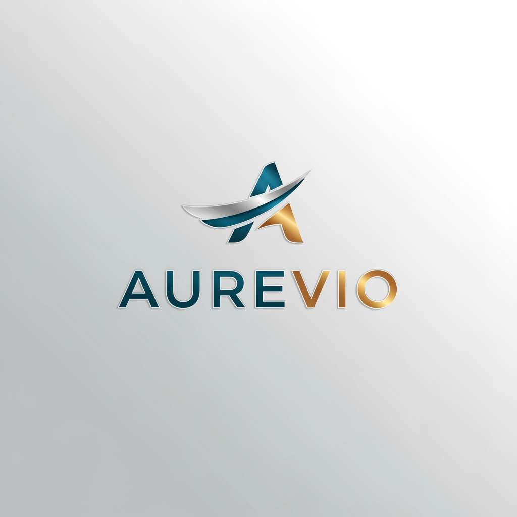 AI Design for my brand name is aurevio make a professional logo