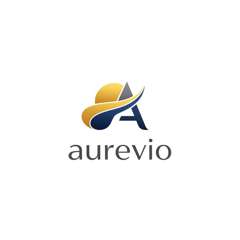 AI Design for my brand name is aurevio make a professional logo