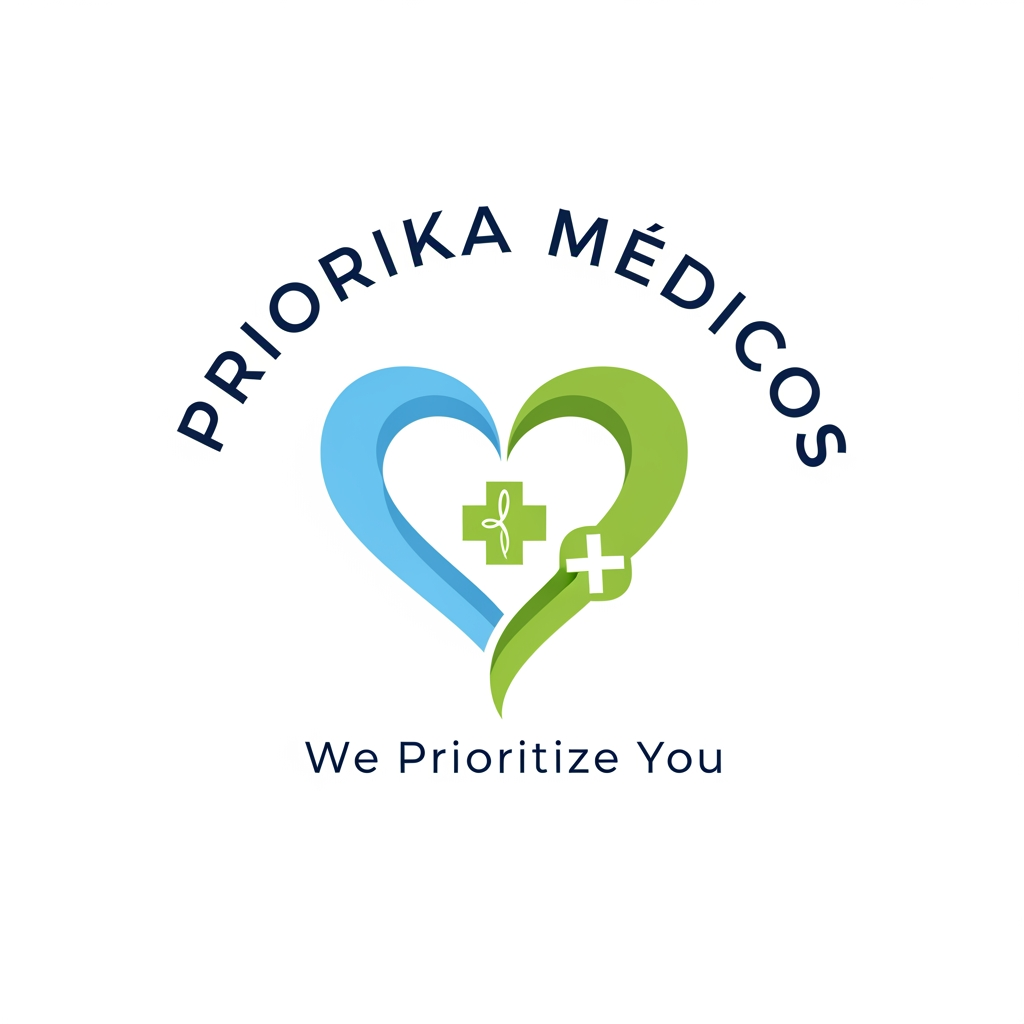 AI Design for A brand named Priorika Medicos 
with the tag line:- We Prioritize you 
please help create a logo for this.
the plan for the topography is the font the seasons from canva 
and the logo design should inlcude medicine because its a pharma company also give me some good ideas for the tagline as there can be more interesting ones