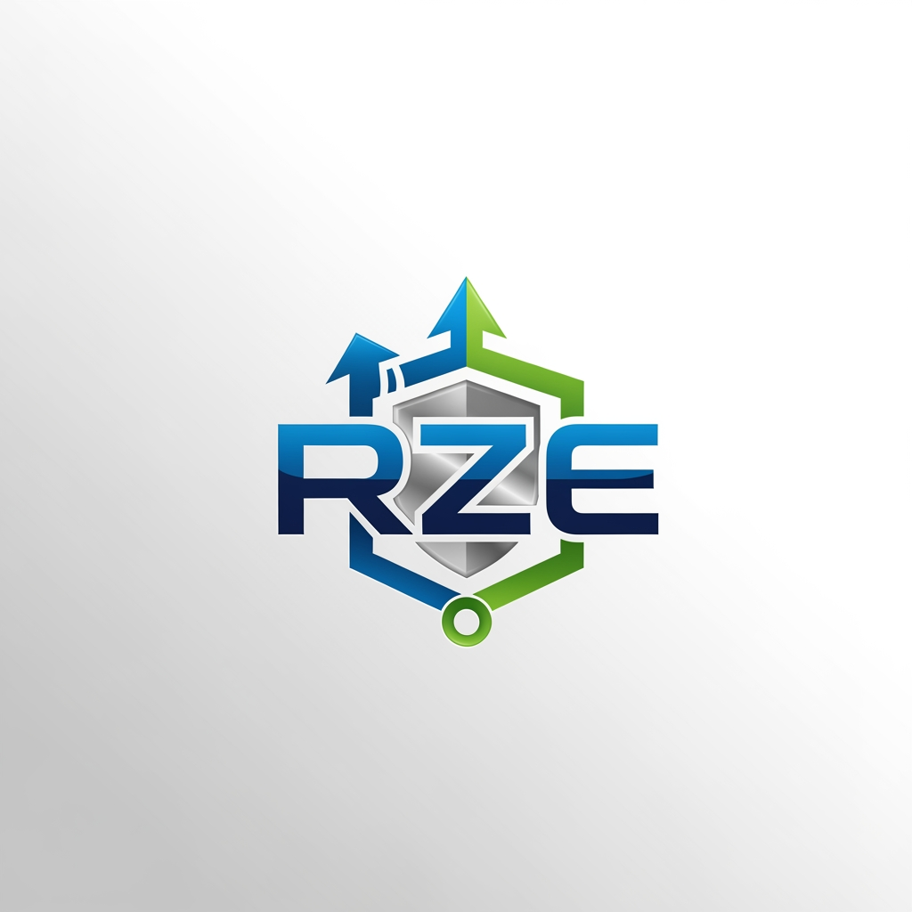 AI Design for the bank name is RZE but in the logo not to be RZE bank not want to come i want only the logo of related of bank design