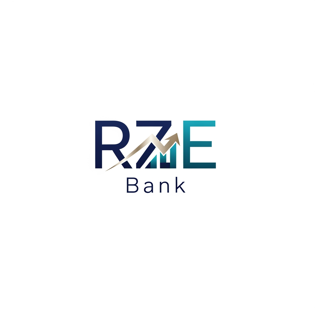 AI Design for i having to do the banking system website so i want the logo for the RZE bank give any designed logo