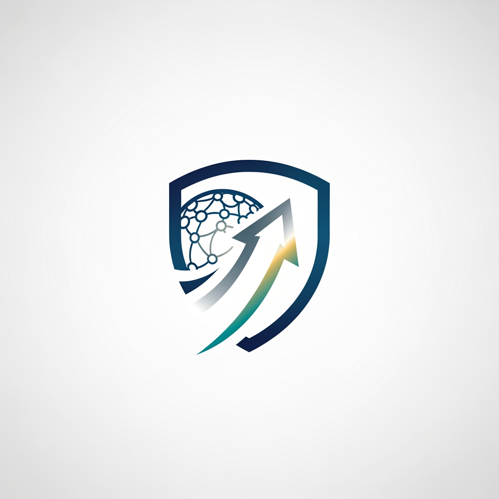AI Design for Design a modern, premium fintech banking logo symbol for a digital bank brand.

Do not include any text, letters, words, initials, or the bank name "RZE" anywhere in the logo. Create only a unique symbolic icon.

The logo should represent:
- Digital banking
- Money management
- Financial growth
- Trading and investments
- Wealth creation
- Secure transactions
- Global finance
Style:
- Minimalistic and elegant
- Premium global banking brand style
- Modern fintech startup aesthetic
- Flat vector logo design
- Clean and scalable icon
- Professional, trustworthy, and innovative

Composition:
- Create a standalone logo icon only
- Centered on a clean background
- No text
- No typography
- No brand name
- No letters

The final design should look like the logo of a world-class digital bank and investment platform, combining banking, money, and trading concepts into one powerful symbol.