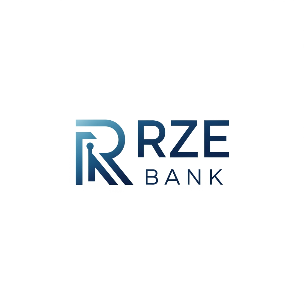 AI Design for i having to do the banking system website so i want the logo for the RZE bank give any designed logo