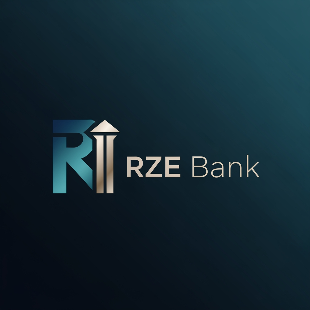 AI Design for i having to do the banking system website so i want the logo for the RZE bank give any designed logo