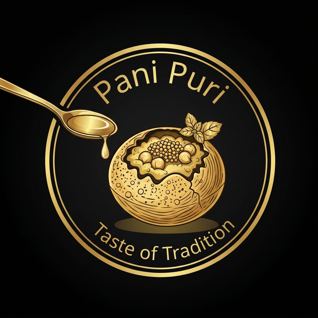 AI Design for more design its all very normalnot this much bla blaa simple and neat, it is very simple . nooo I need it in black themeNot logo Pani puri