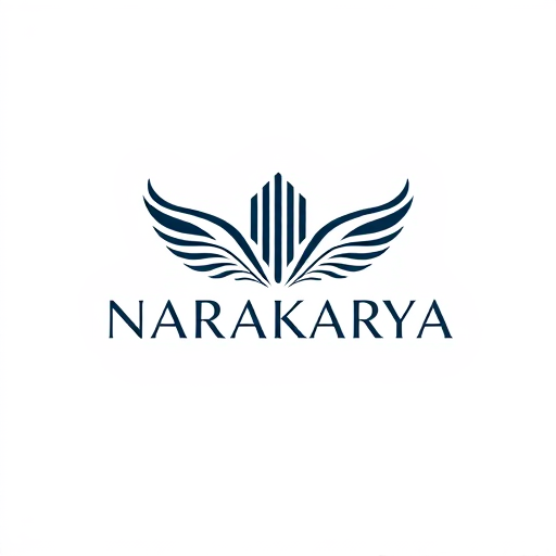 AI Design for CREATE A SYMBOL AND LOGO WITH THE COMPANY NAME "NARAKARYA" WITH AN ARCHITECTURAL DESIGN THEME BUT HAS THE CHARACTERISTIC OF A BIRD'S WING,