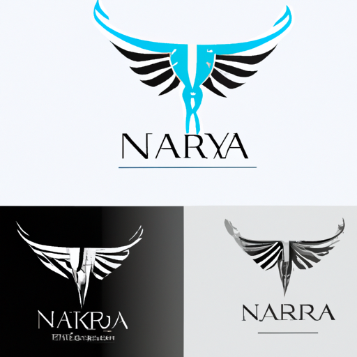 AI Design for CREATE A SYMBOL THE COMPANY NAME "NARAKARYA" WITH AN ARCHITECTURAL DESIGN THEME BUT HAS THE CHARACTERISTIC OF BIRD WINGS,