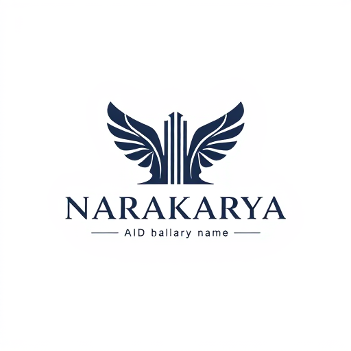 AI Design for CREATE A SYMBOL THE COMPANY NAME "NARAKARYA" WITH AN ARCHITECTURAL DESIGN THEME BUT HAS THE CHARACTERISTIC OF BIRD WINGS,
