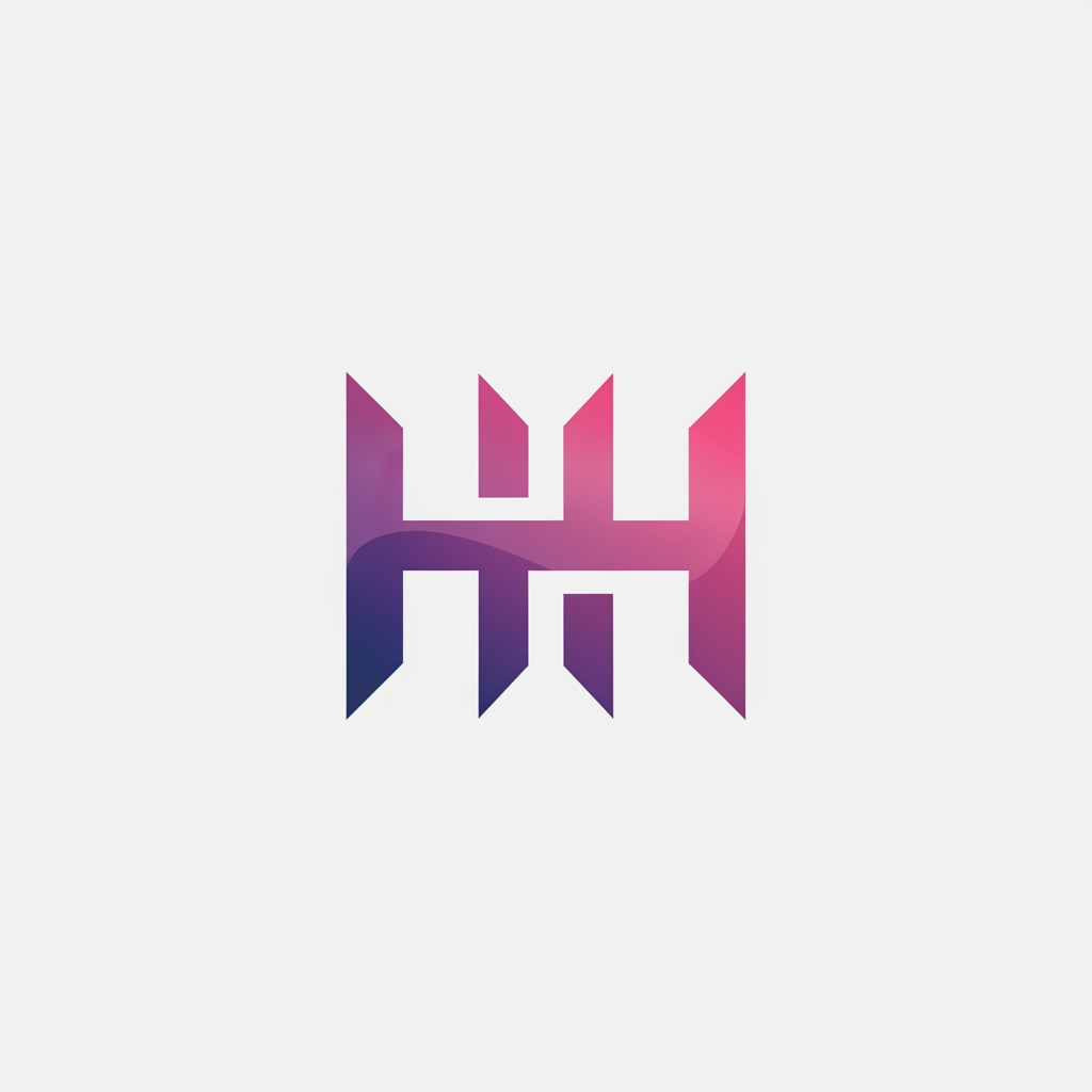 AI Design for Create a completely original monogram logo using the letters [HHH]. Design a clean geometric structure with balanced negative space, sharp edges, and perfect symmetry. Flat vector style only. with gradients, no shadows, no mockups, no text. Premium branding quality. Unique and non-copyright.