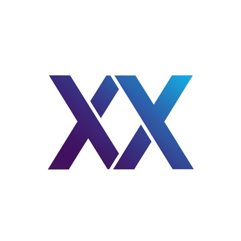AI Design for Create a completely original monogram logo using the letters [XX]. Design a clean geometric structure with balanced negative space, sharp edges, and perfect symmetry. Flat vector style only. with gradients, no shadows, no mockups, no text. Premium branding quality. Unique and non-copyright.