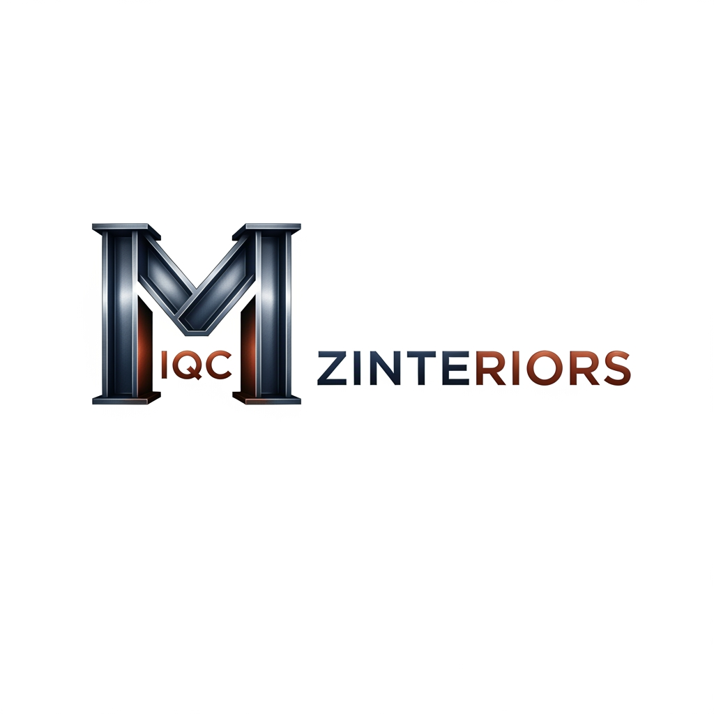 AI Design for create a logo for zinteriors Logo m inside ( iqc) likhna hai (its a Fabrication iron work company) do not add sub linesss..and zinteriors shld be in logo