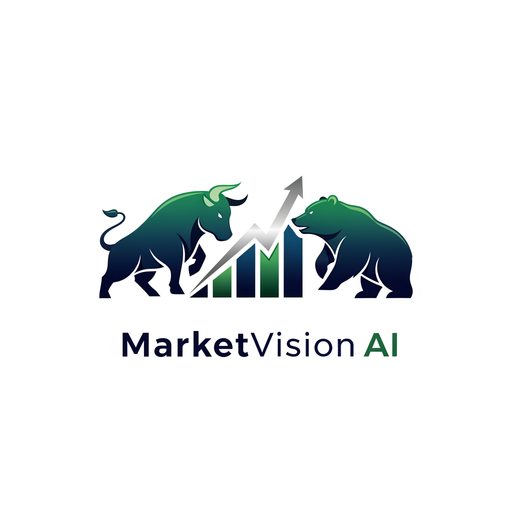 AI Design for i want to create a logo and it should based on stock market forecasting