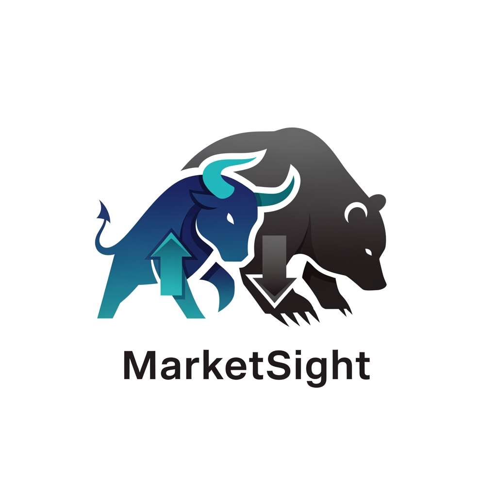 AI Design for i want to create a logo and it should based on stock market forecasting