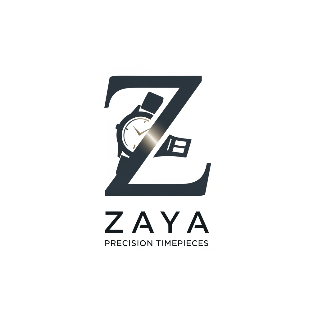 AI Design for company name is zaya
product is :watch
create a logo