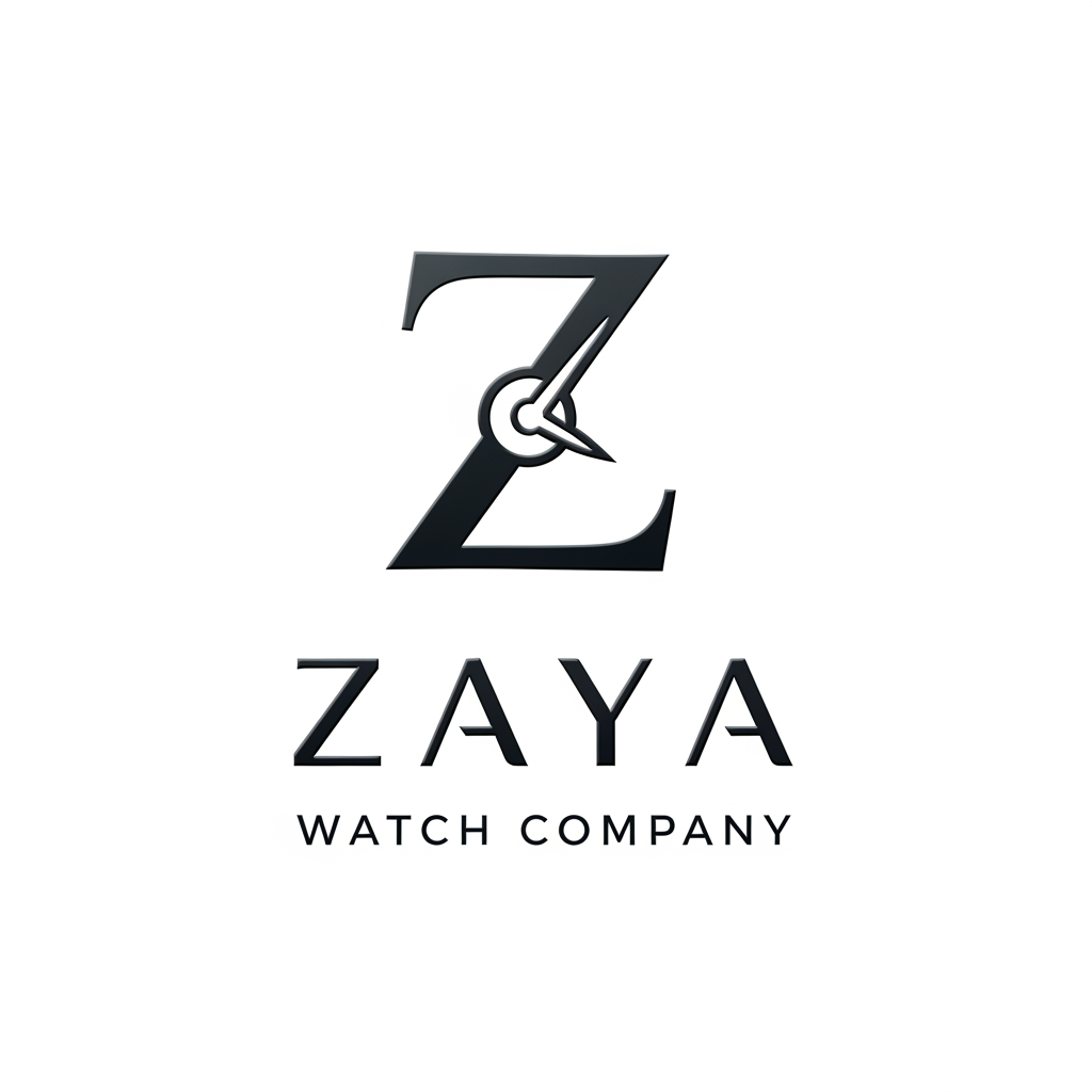 AI Design for company name is zaya watch company based on that creat a logo