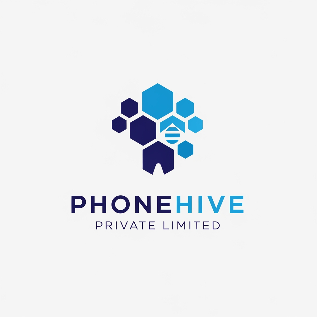 AI Design for i want to create a logo for my company and its name is "Phonehive Private Limited" and its about -A Group company focused on mobile devices, contributing to the Group’s broader consumer electronics distribution network. dont use phone related things in  logo  use simple and minimilist theme