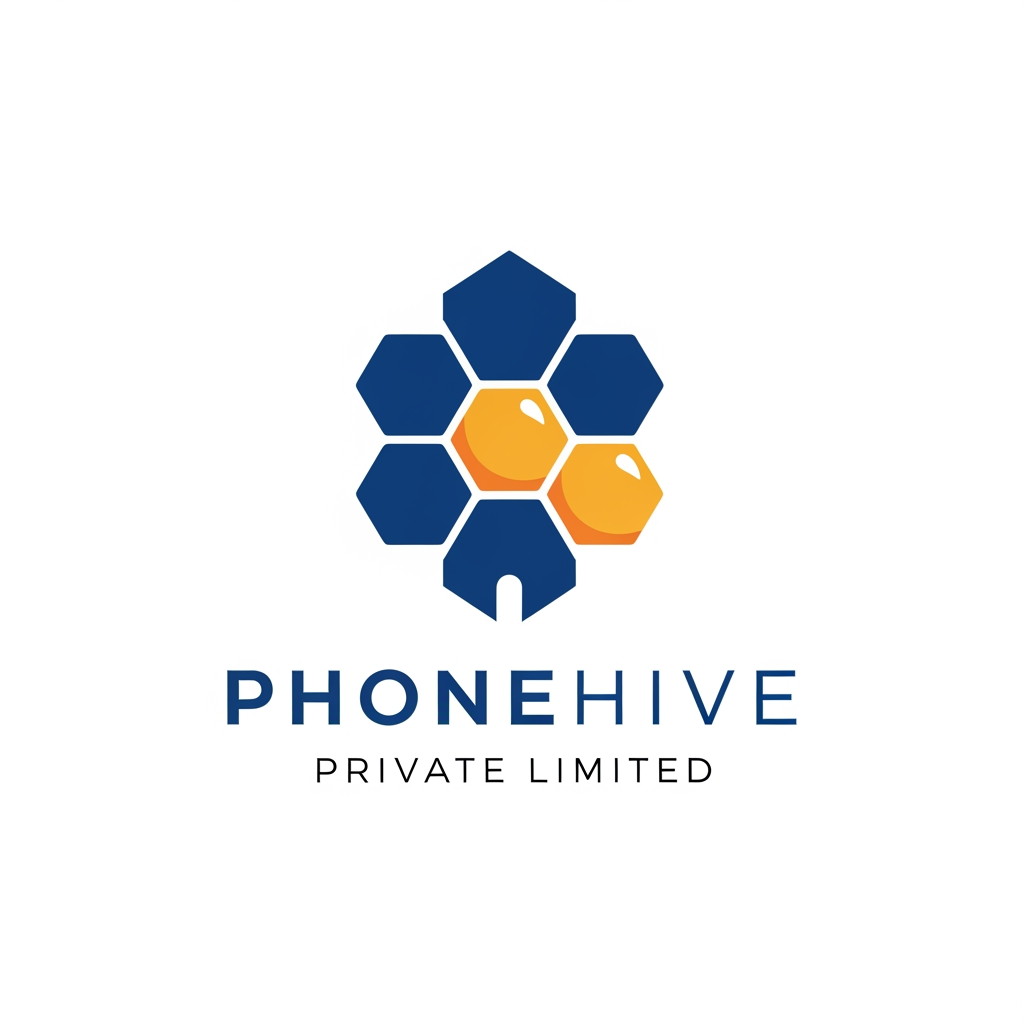 AI Design for i want to create a logo for my company and its name is "Phonehive Private Limited" and its about -A Group company focused on mobile devices, contributing to the Group’s broader consumer electronics distribution network. dont use phone related things in  logo  use simple and minimilist theme