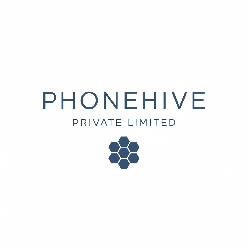 AI Design for i want to create a logo for my company and its name is "Phonehive Private Limited" and its about -A Group company focused on mobile devices, contributing to the Group’s broader consumer electronics distribution network. dont use phone related things in  logo  use simple and minimilist theme use name for logo