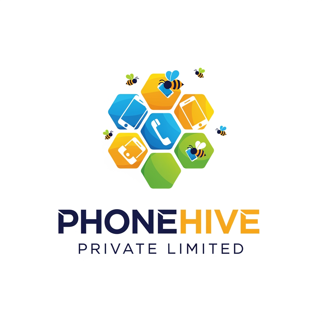 AI Design for i want to create a logo for my company and its name is "Phonehive Private Limited" and its about -A Group company focused on mobile devices, contributing to the Group’s broader consumer electronics distribution network.