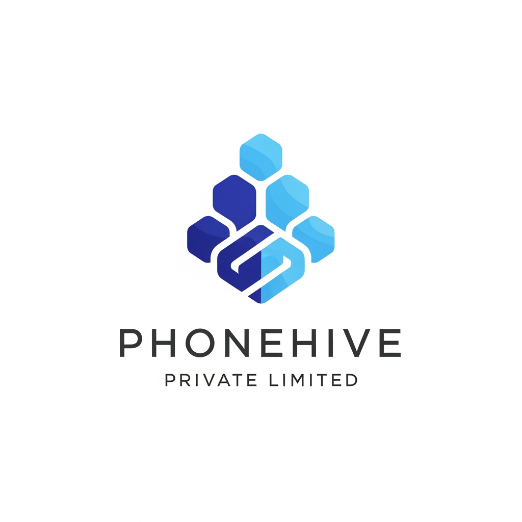 AI Design for i want to create a logo for my company and its name is "Phonehive Private Limited" and its about -A Group company focused on mobile devices, contributing to the Group’s broader consumer electronics distribution network. dont use phone related things in  logo  use simple and minimilist theme