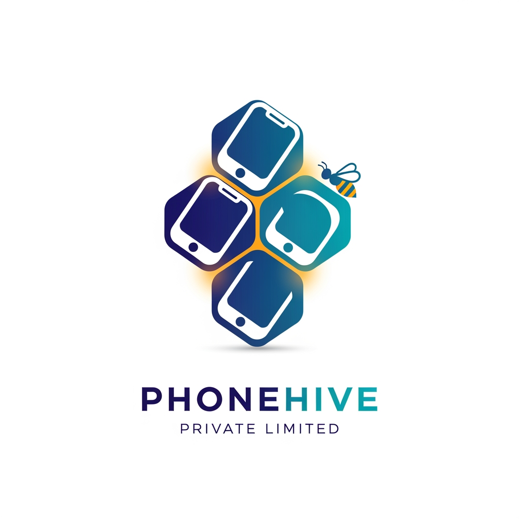 AI Design for i want to create a logo for my company and its name is "Phonehive Private Limited" and its about -A Group company focused on mobile devices, contributing to the Group’s broader consumer electronics distribution network.