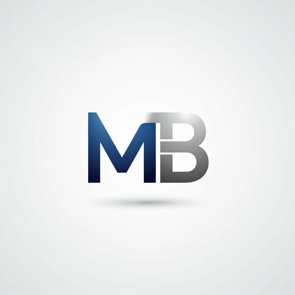AI Design for I WANT A LOGO WITH MB LETTER