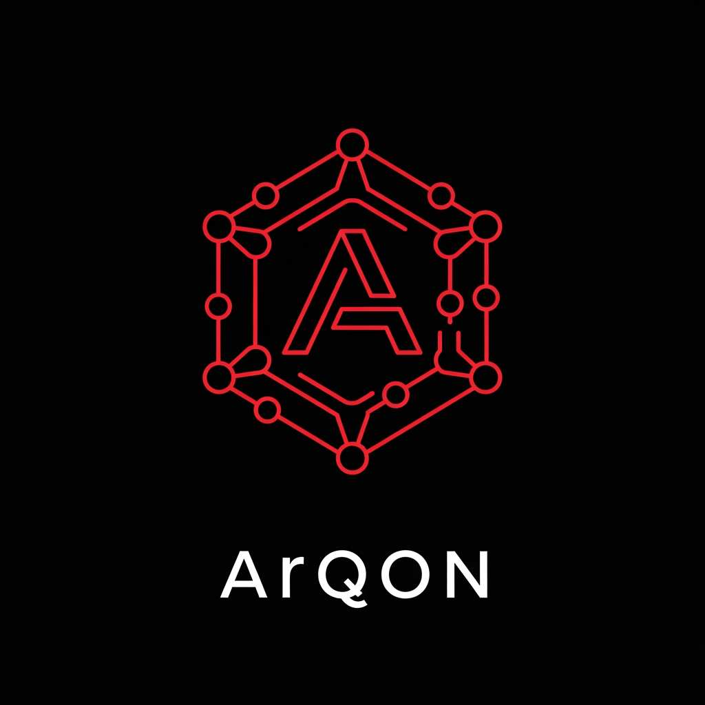 AI Design for Design a premium, minimalist logo for an AI infrastructure platform named "Arqon".

The logo should be a geometric hexagon constructed from interconnected nodes and routing lines, symbolizing AI orchestration, intelligent routing, networking, distributed systems, and seamless communication between multiple AI models.

Inside the hexagon, subtly integrate a modern letter "A" using only negative space or clean geometric lines. The "A" should not be obvious at first glance—it should feel clever, similar to logos like Cisco, Vercel, or Kubernetes.

Style:
- Minimal
- Flat vector
- Geometric
- Enterprise-grade
- Futuristic
- Timeless
- Monoline
- Symmetrical
- Tech infrastructure aesthetic
- No unnecessary details
- Works at favicon size (16×16)

Visual inspiration:
- Kubernetes
- Docker
- Cisco
- Cloudflare
- Vercel
- Linear
- Stripe

Color palette:
Primary: #FF3B3B (Electric Red)
Secondary: #0B0B0E (Obsidian Black)
Background: Transparent

Do not use gradients, shadows, 3D effects, bevels, glossy effects, or glowing elements.

The logo should look equally good in:
- Red on black
- Black on white
- White on black
- Single-color monochrome

The logo must communicate:
• AI Orchestration
• Intelligent Routing
• High Reliability
• Enterprise Infrastructure
• Distributed Networks
• Performance
• Precision
• Scalability

Avoid:
- Eagles
- Brains
- Robot heads
- Chat bubbles
- Circuit board clichés
- Lightning bolts
- Generic AI icons
- Human faces

Create a clean SVG-style vector logo with perfect proportions, balanced spacing, and strong visual identity. The final result should feel like a billion-dollar infrastructure company rather than a startup.