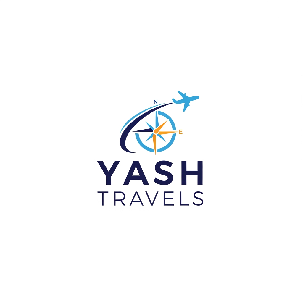 AI Design for MAKE A LOGO FOR A TRAVEL AGENCY NAMED YASH TRAVELS