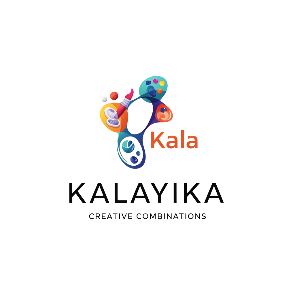 AI Design for i want to create a logo for my business which is a workshop business..like we conduct workshops which are creative and create your own kind of....the brand name is Kalayika...kala in telugu means art..and kalayika means combination