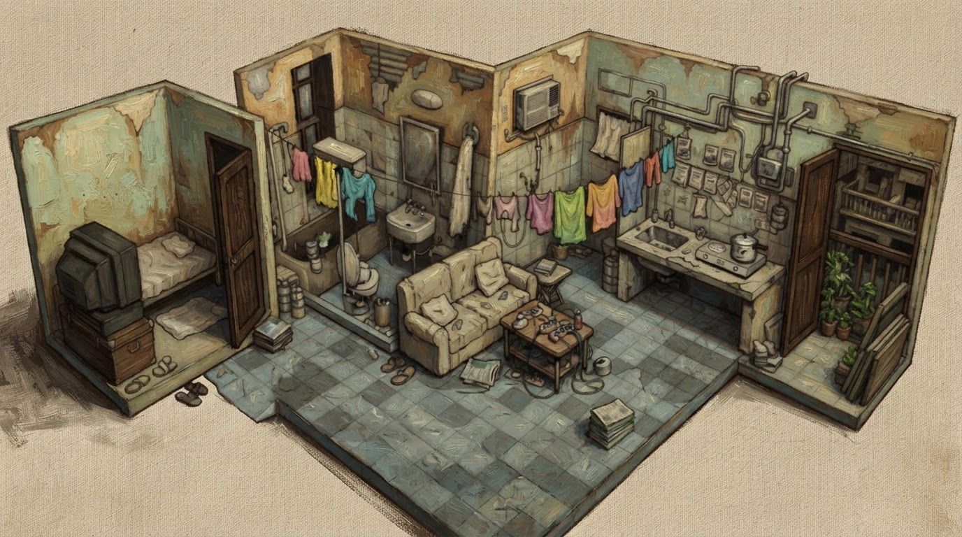 redraw this as a painterly oil paint textured painting, with rough brushstrokes,
