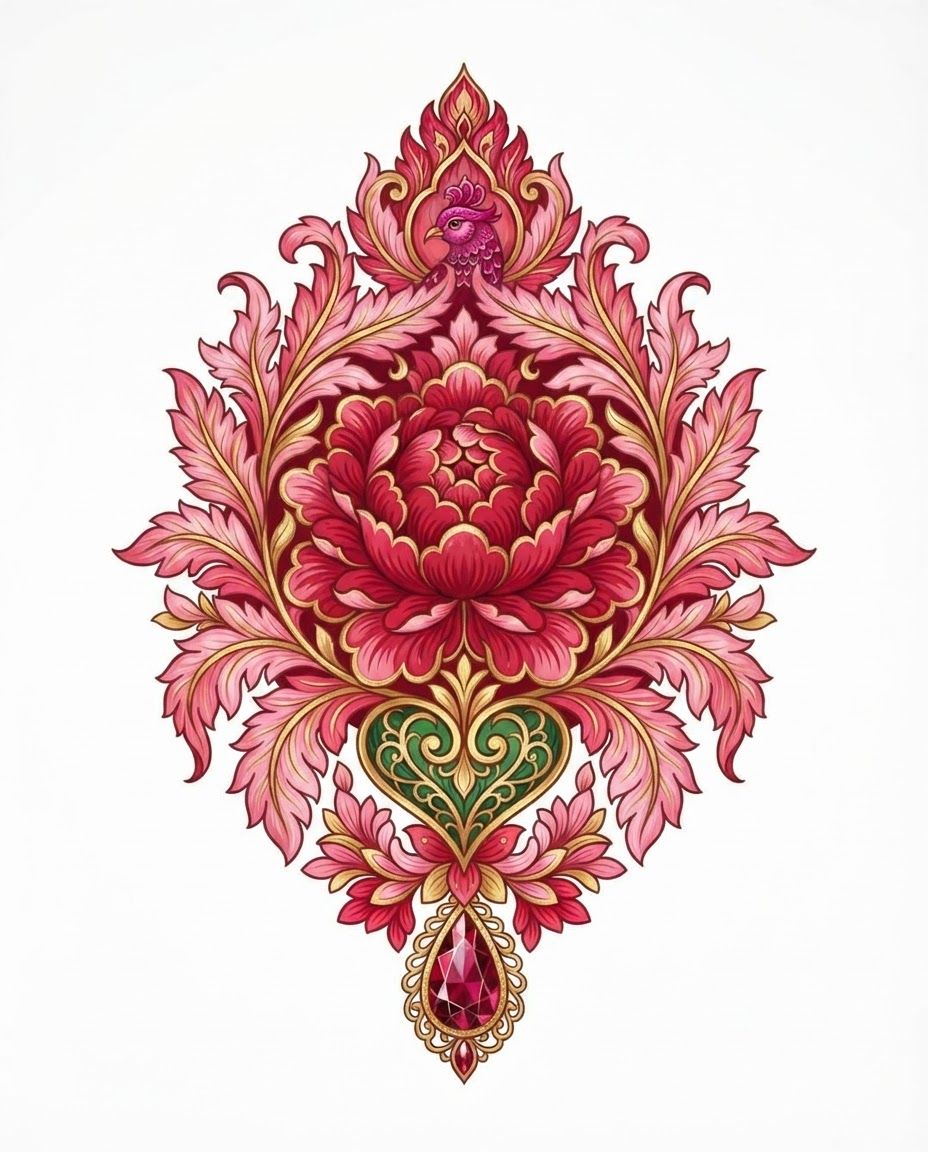 AI Design for make another set of flowers similar to reference image but make them unique and new