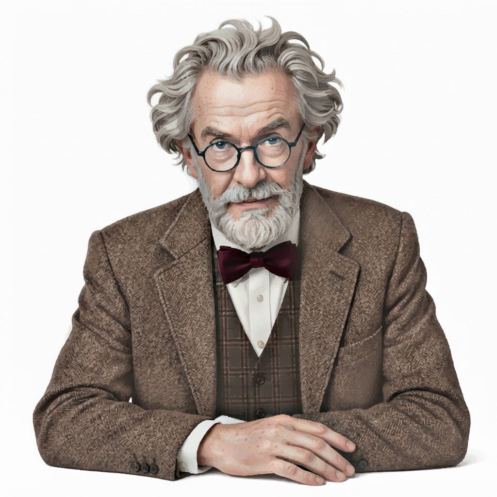 AI Design for redraw the first image in the exact same art style as second image and make sure the face of the man is recognizable, the illustration will be on solid white background