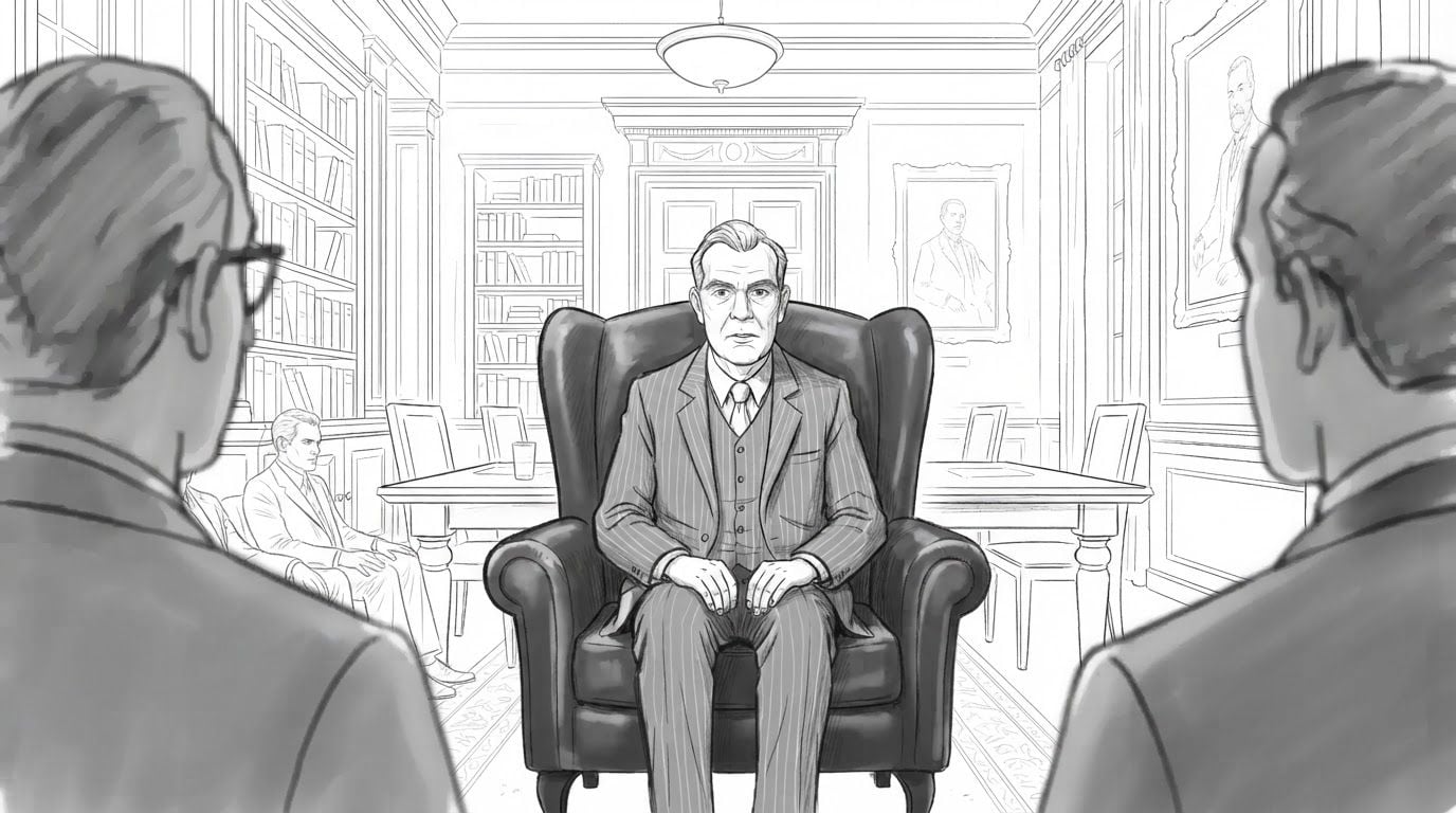 AI Design for redraw the first image in the exact same art style as second image and make sure the face of the man is recognizable, the illustratrion will be on solid white background