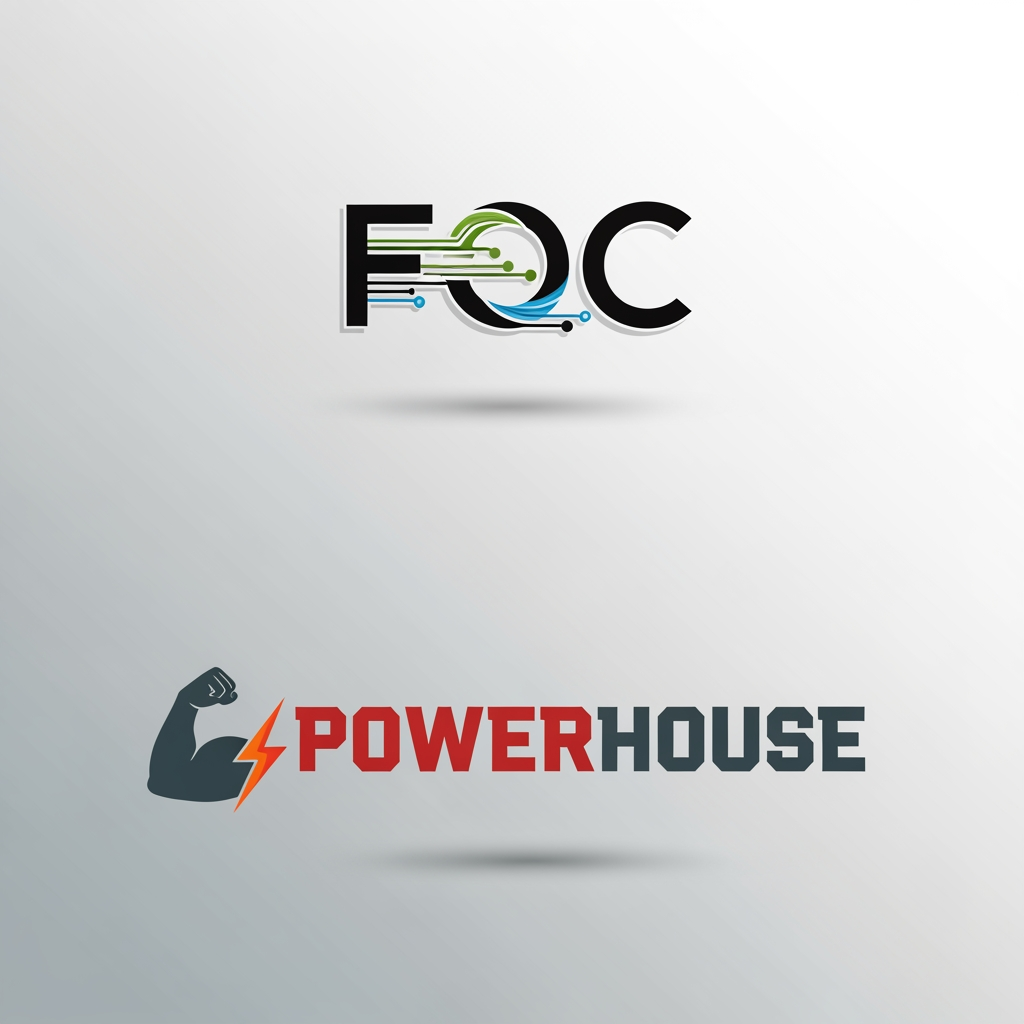 AI Design for Generate logos for FOC and POWERHOUSE