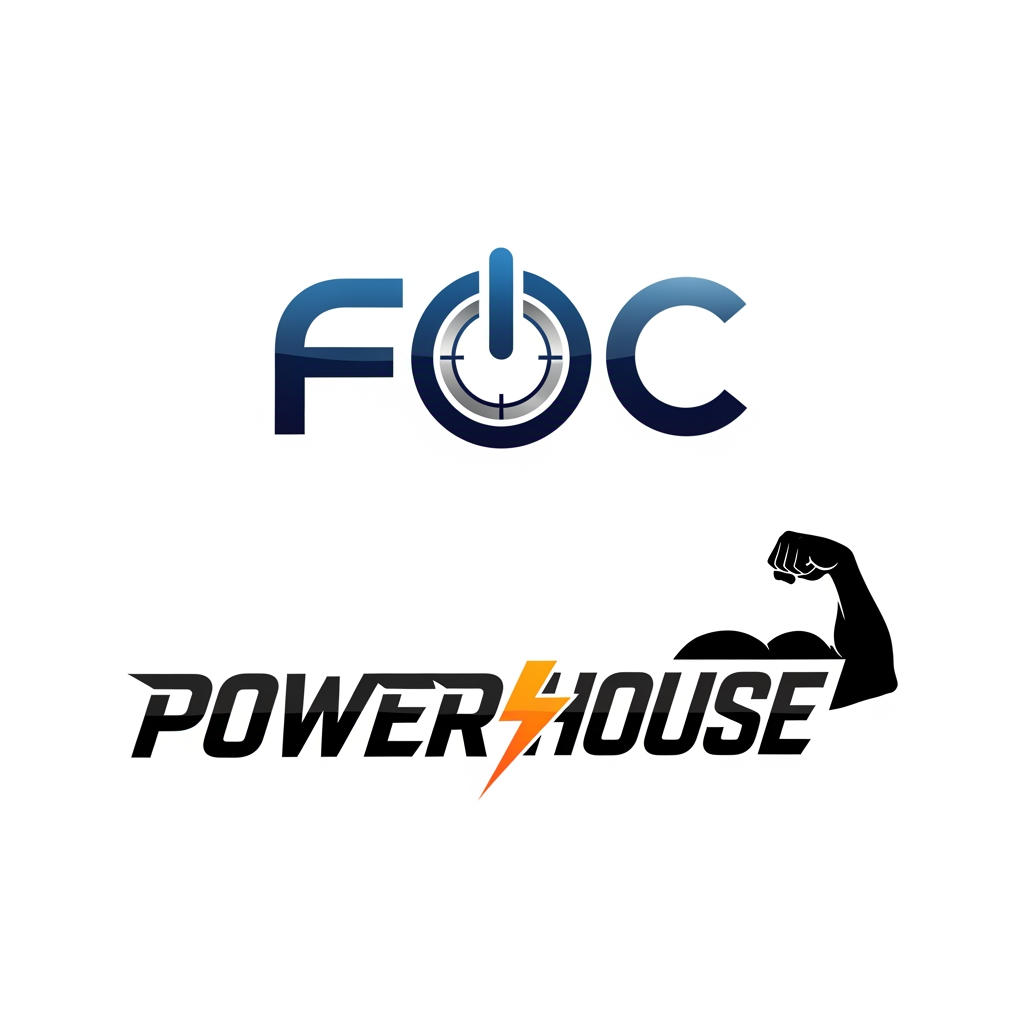 AI Design for Generate logos for FOC and POWERHOUSE