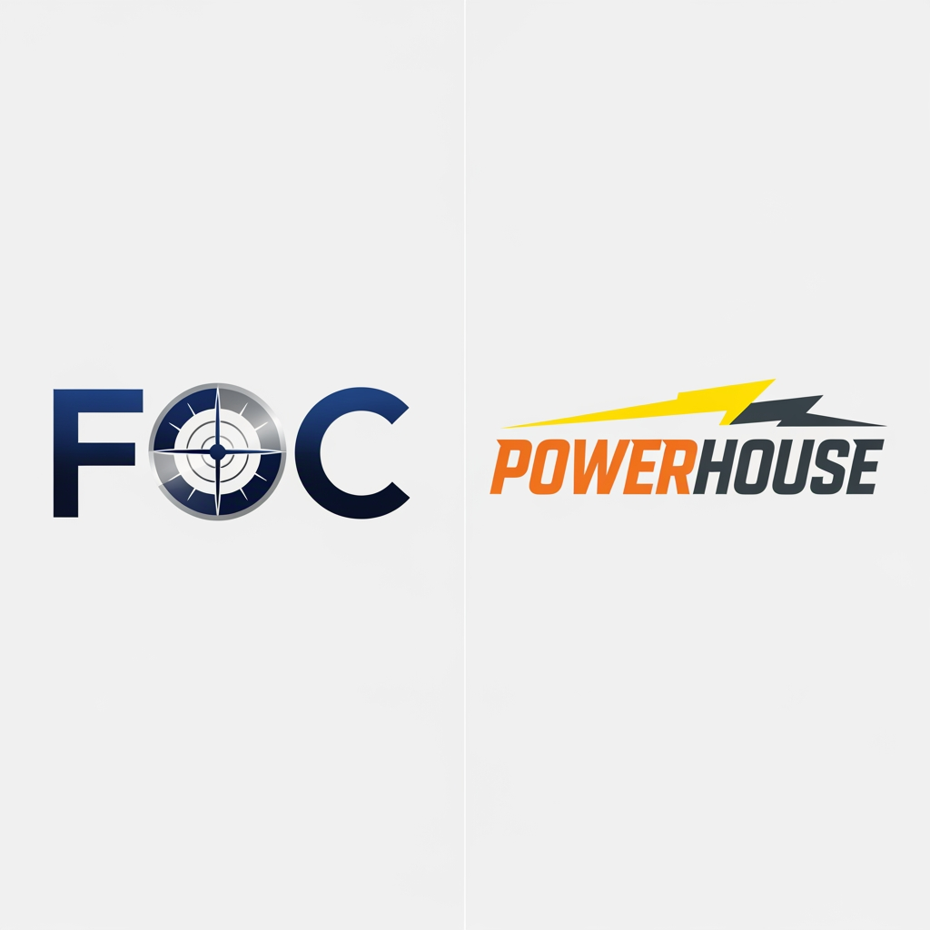 AI Design for Generate logos for FOC and POWERHOUSE