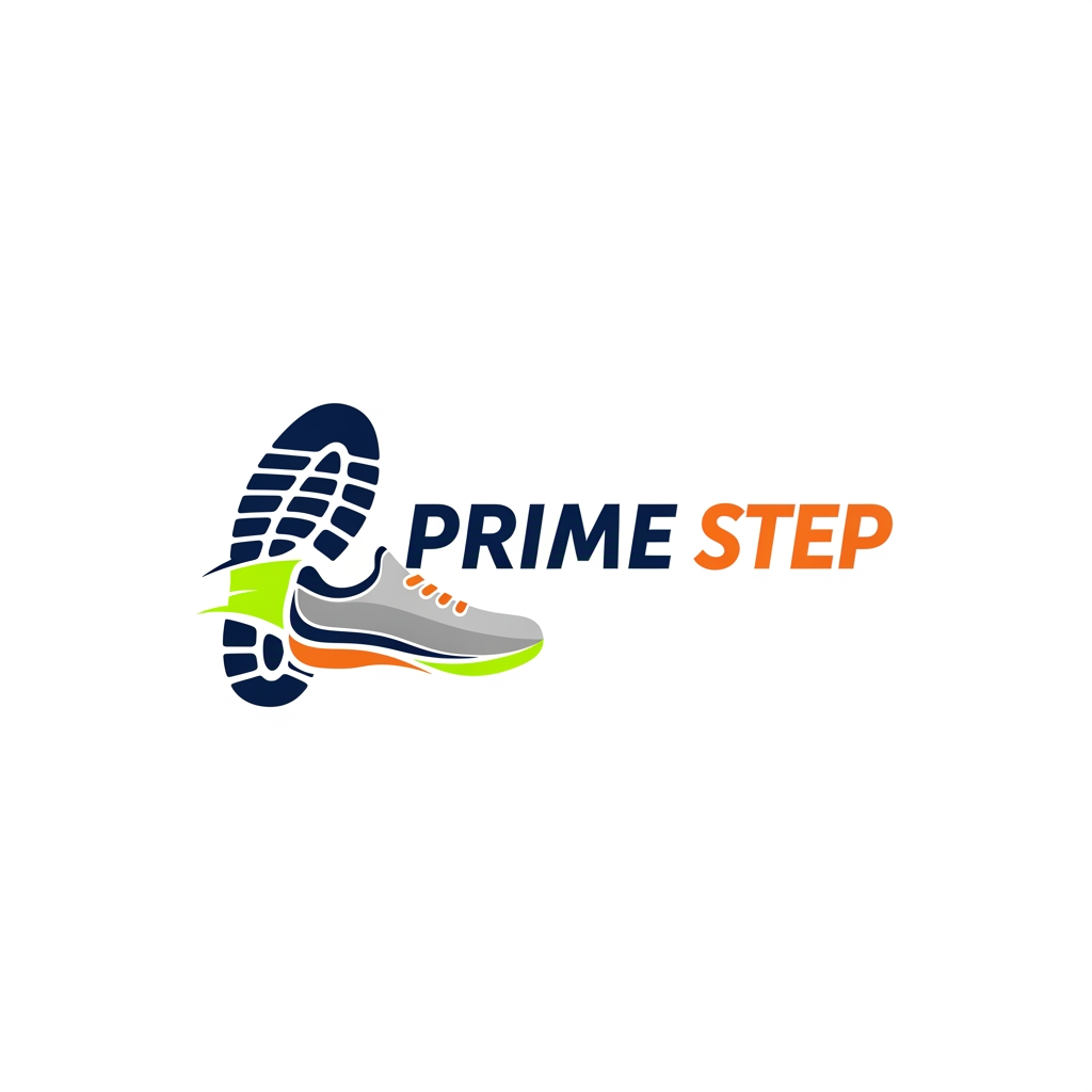AI Design for create a logo for my shoe website. with unique logo my website name is prime step
