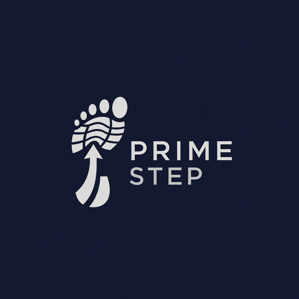 AI Design for create a logo for my shoe website. with unique logo my website name is prime step