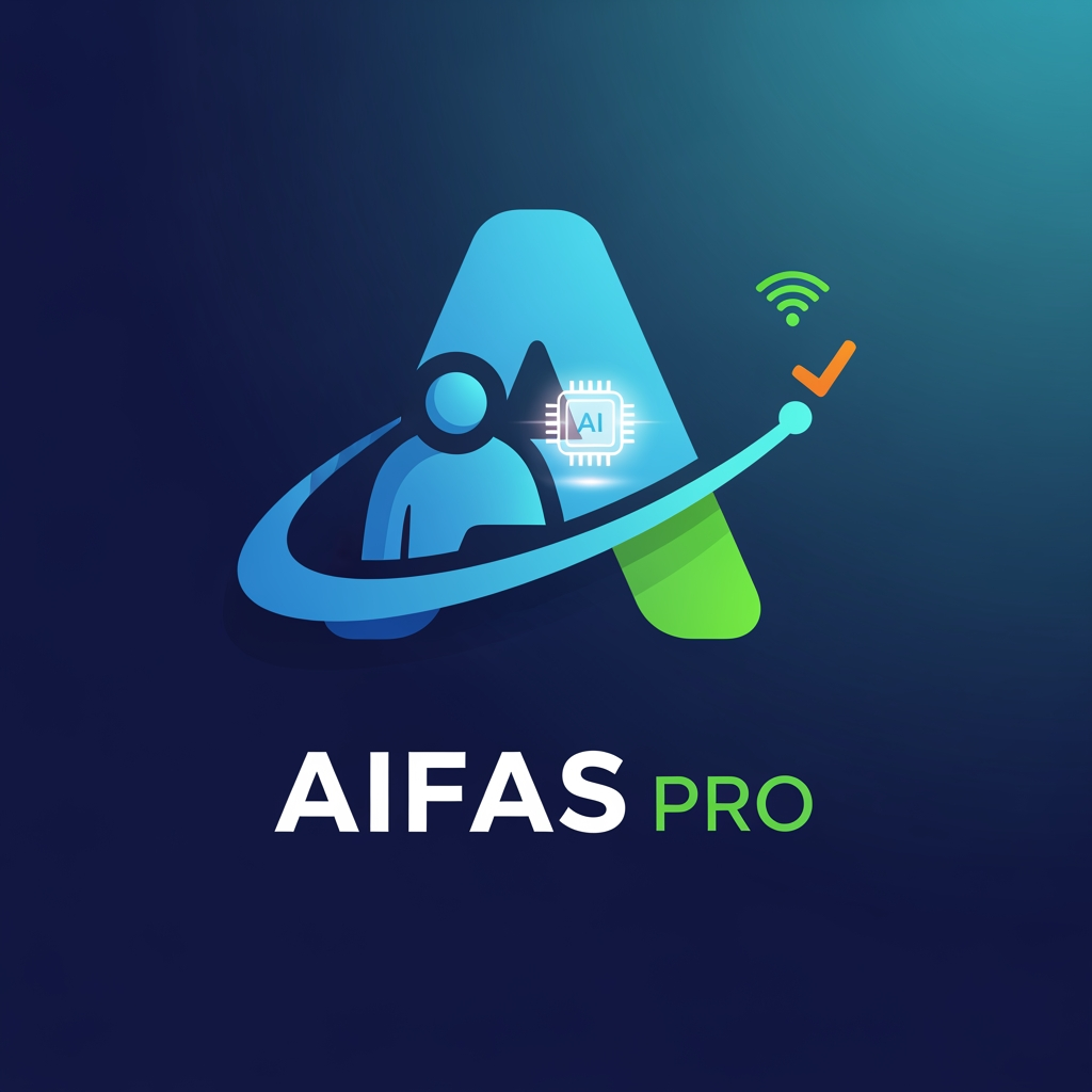 AI Design for we are creating a ai samart attendance tracking system for schools so we need a logo for our website or software or wed can say for our company so could you design an unique logo for that our comapny name will be AIFAS PRO