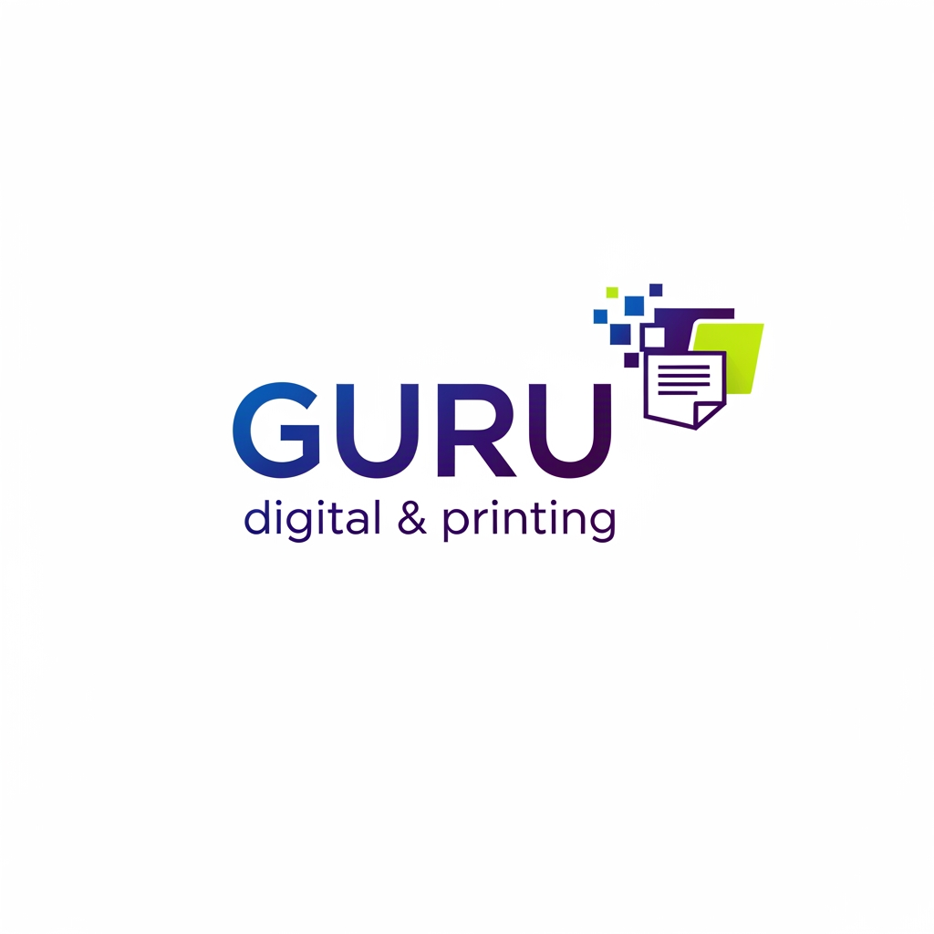 AI Design for GURU digital & printing logo want