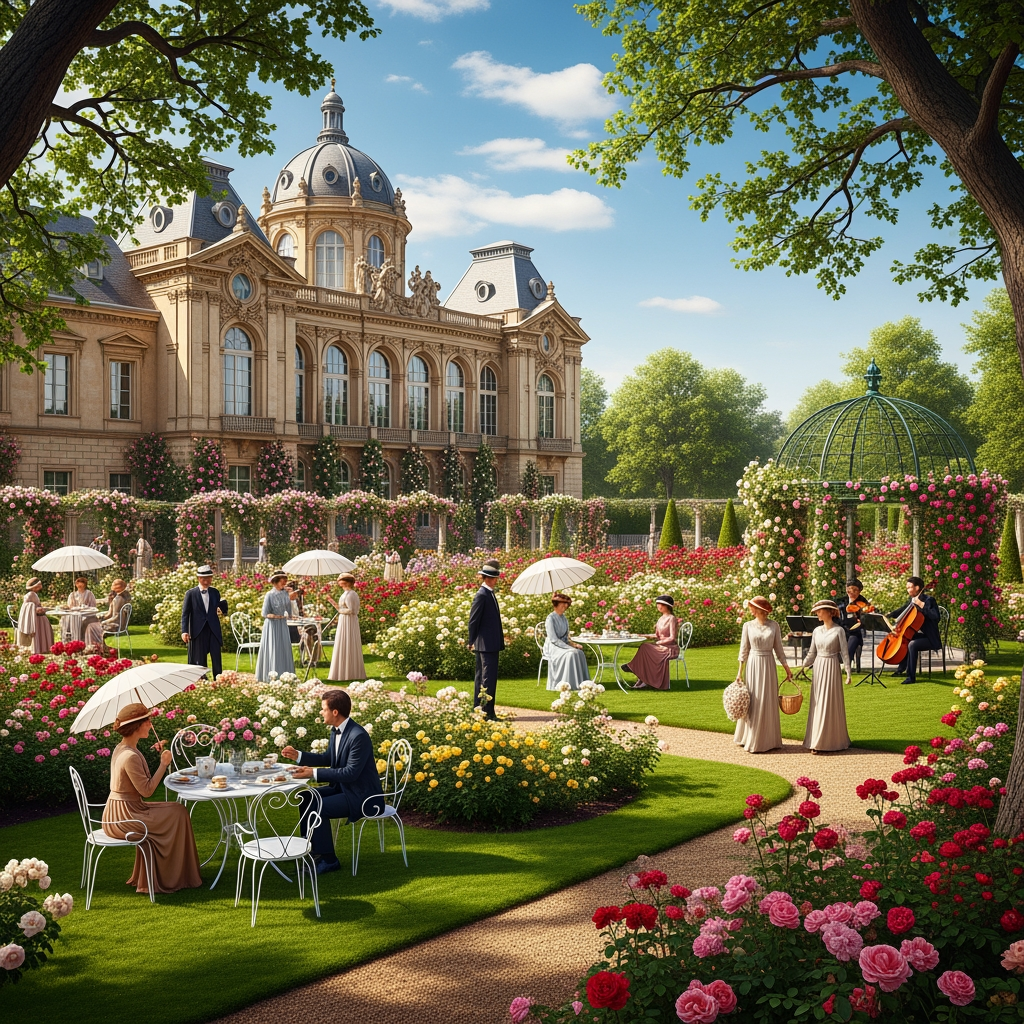 AI Design for rosegarden party palace